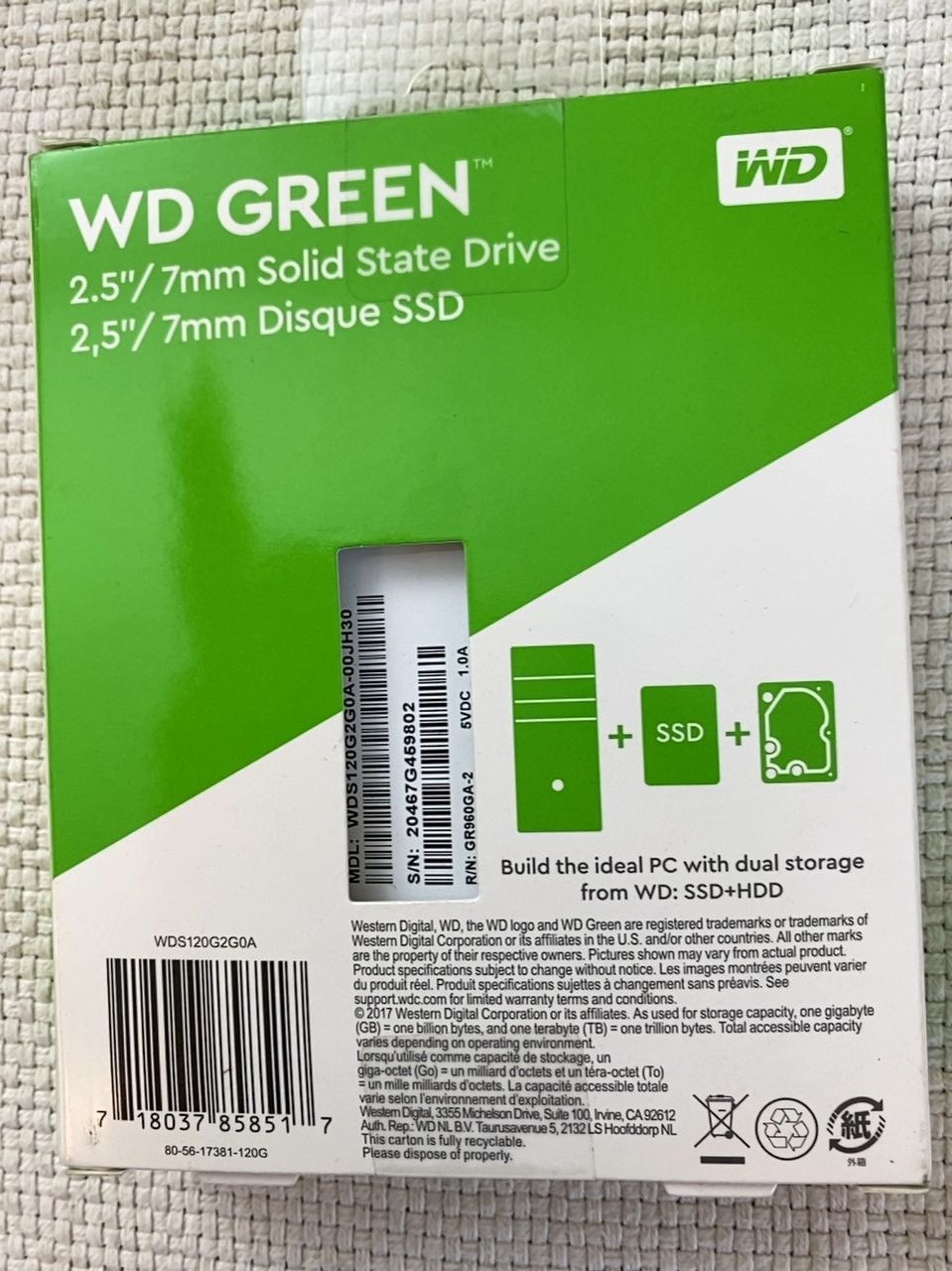 Pevný disk WD WDS120G2G0A