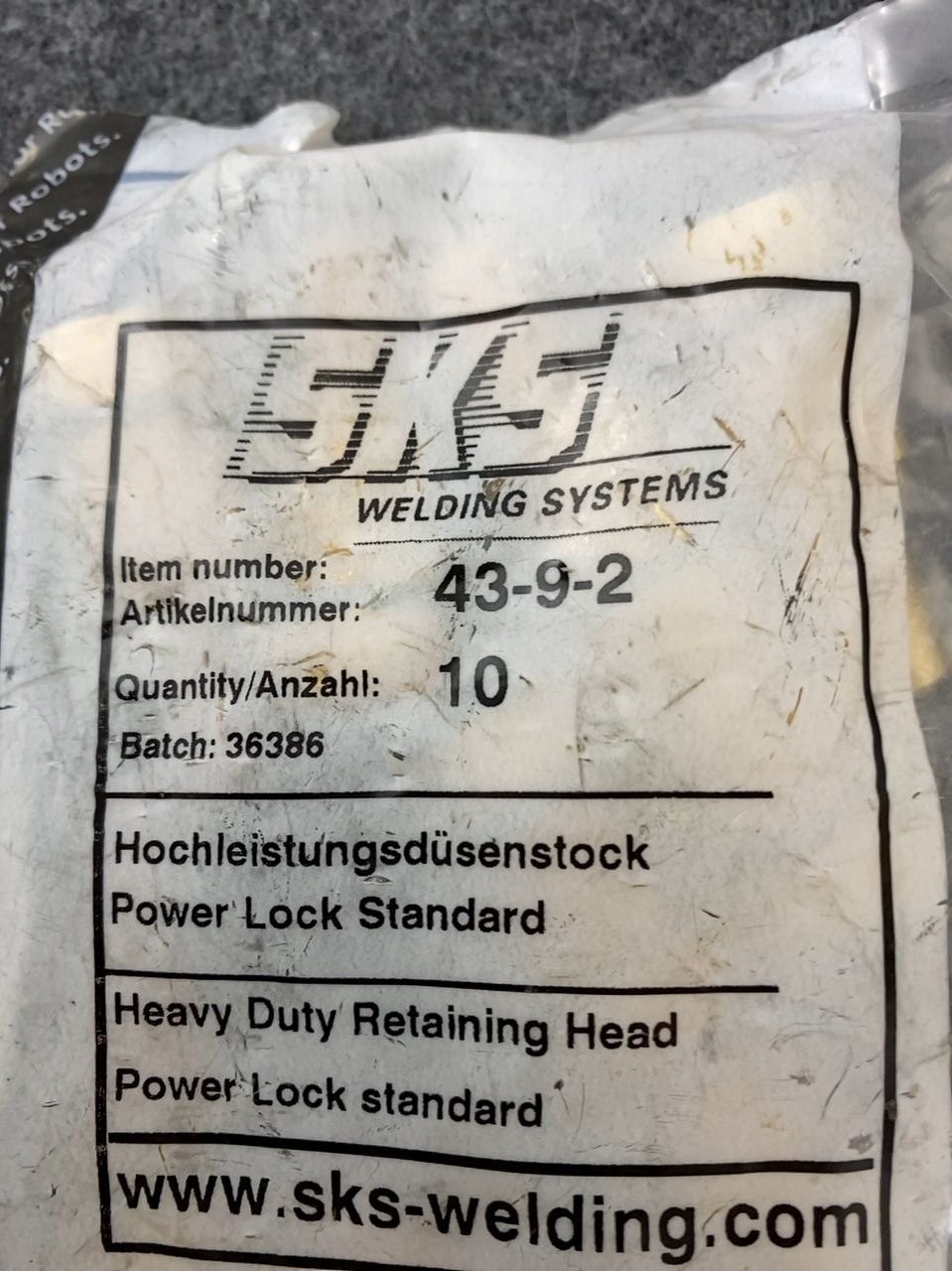 heavy duty retaining head SKS