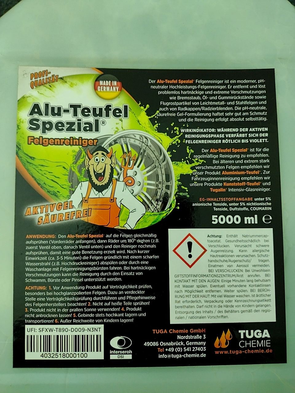 čistič na kola Tuga Chemie Alu-Teufel Spezial