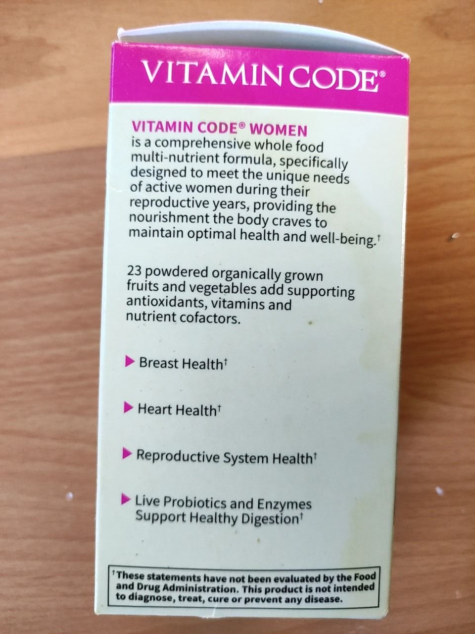 multivitamin Garden of Life Vitamin CODE women