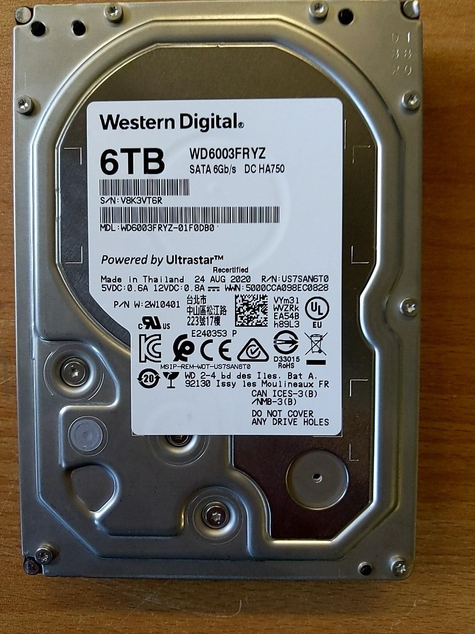 Pevný disk Western Digital WD6003FRYZ