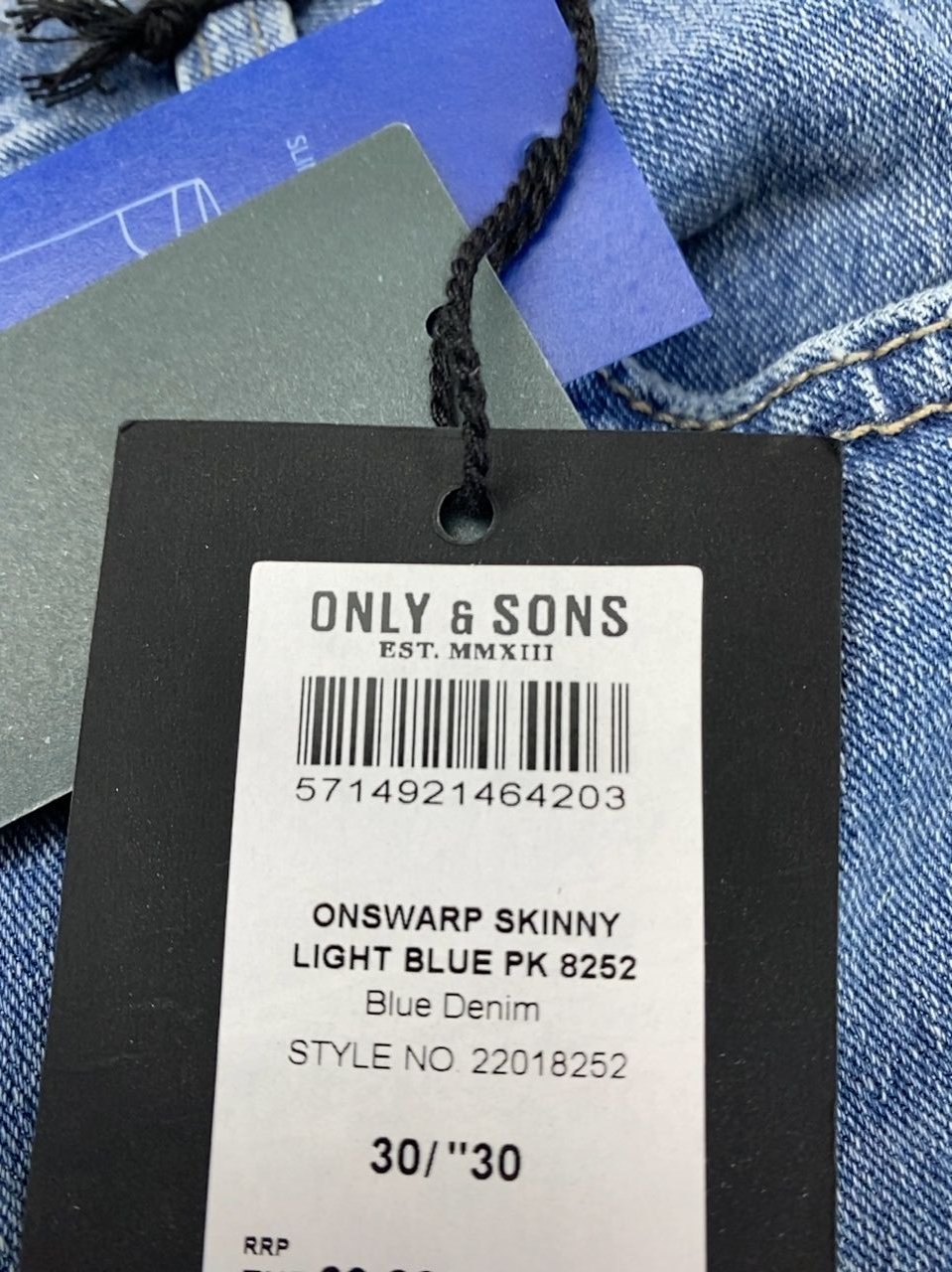 Riflové kalhoty ONLY & SONS Skinny