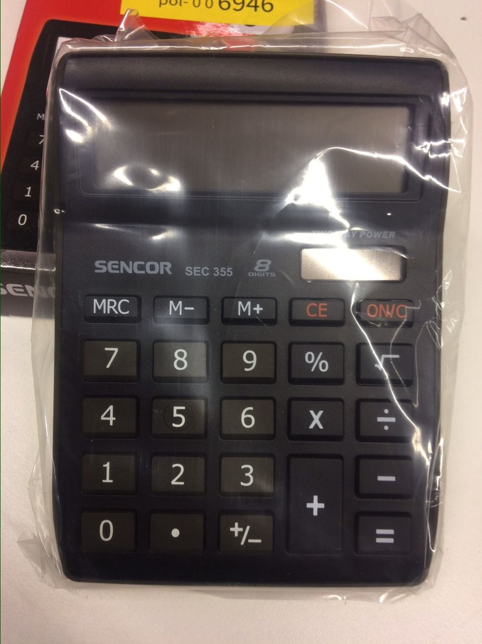 Stolní kalkulátor s velkým 8-mi místným LCD displejem Sencor SEC 355