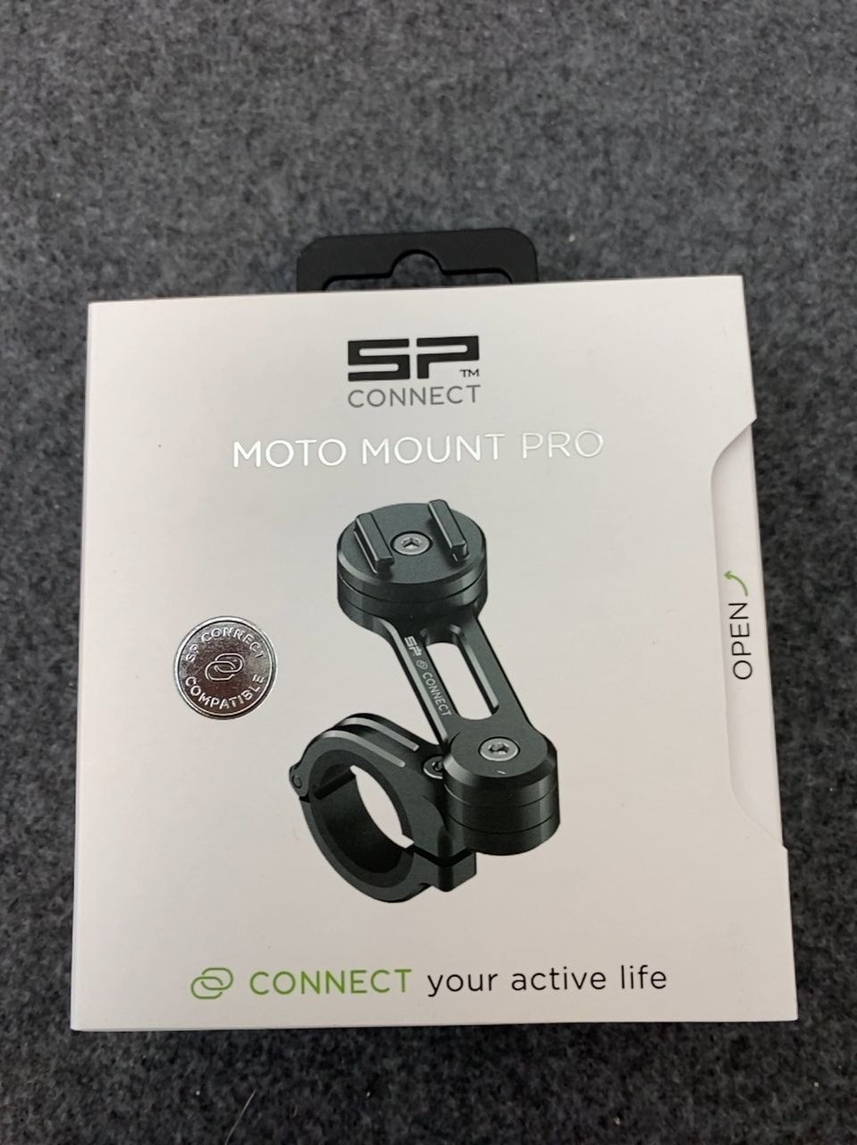 držák na smartphone s otočným ramenem - uchycení na řídítka SP Connect Moto Mount Pro