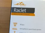 Elektrický raclette gril o výkonu 1800 W Eta Raclet 4162 90000 černý