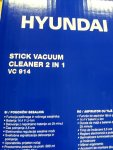 Tyčový bezsáčkový vysavač 2v1 Hyundai VC 914