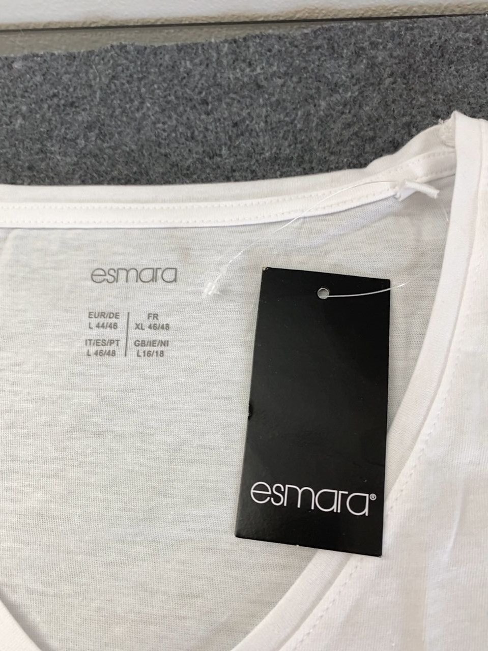 Bílé dámské tričko s krátkým rukávem Esmara vel. L
