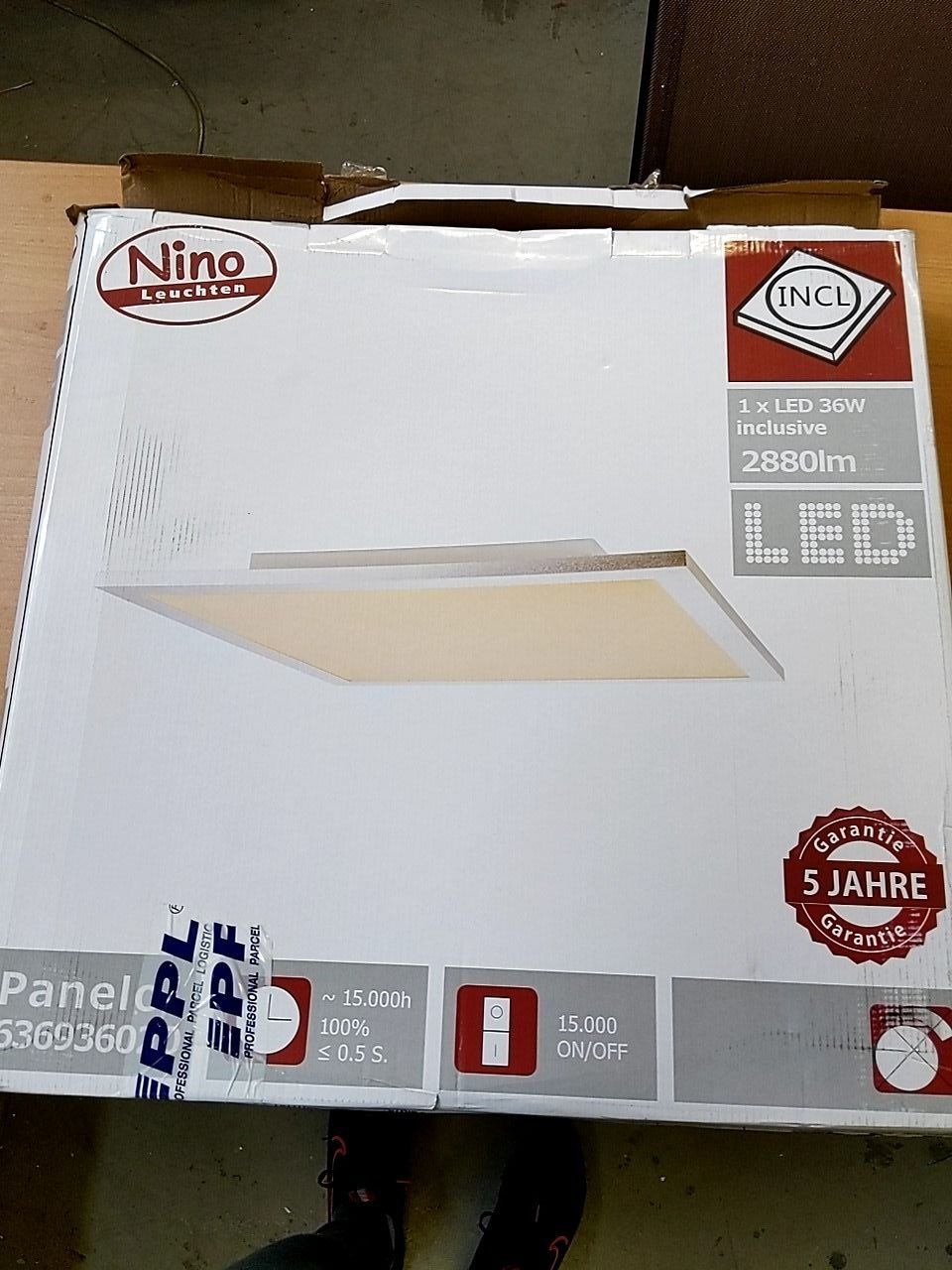 stropní čtvercové svítidlo NINO LEUCHTEN LED panel 60x60