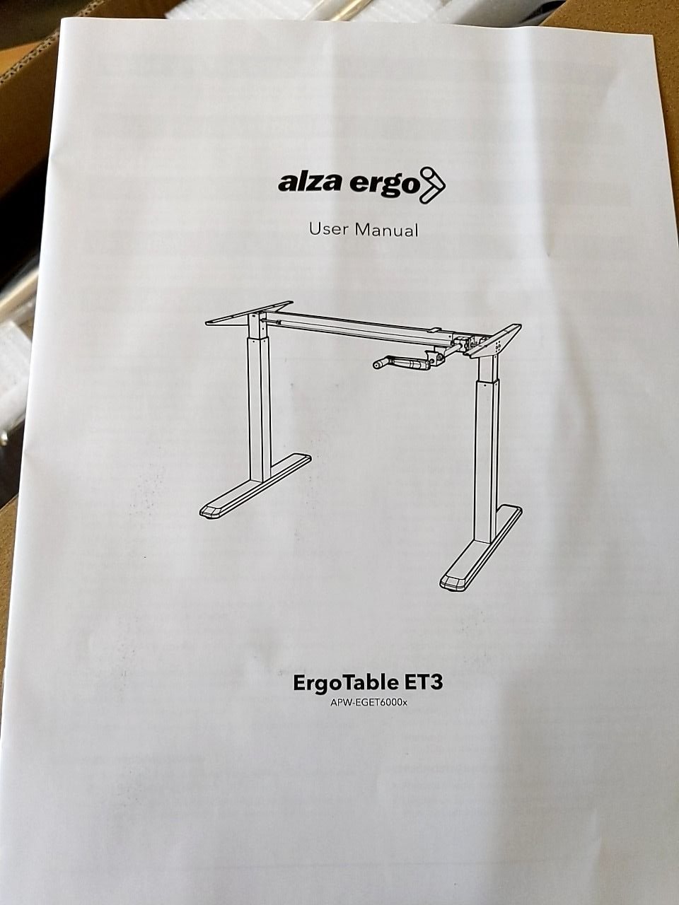 Polohovatelný rám stolu ErgoTable ET3