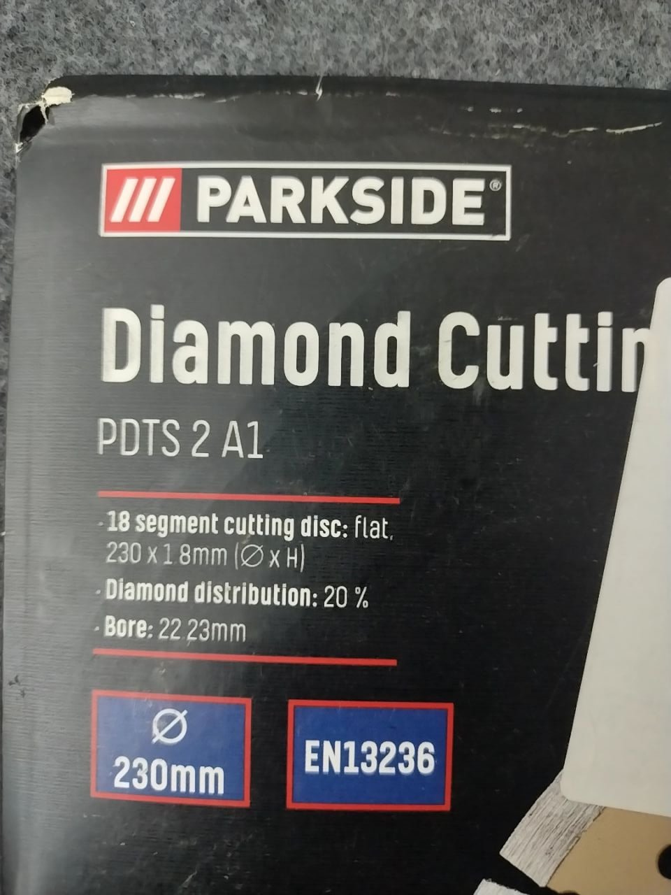 Diamantový řezný kotouč na beton, cihlu nebo střešní tašky Parkside PDTS 2 A1