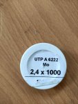 Svařovací drát  UTP A 6222 2,4 x 1000mm