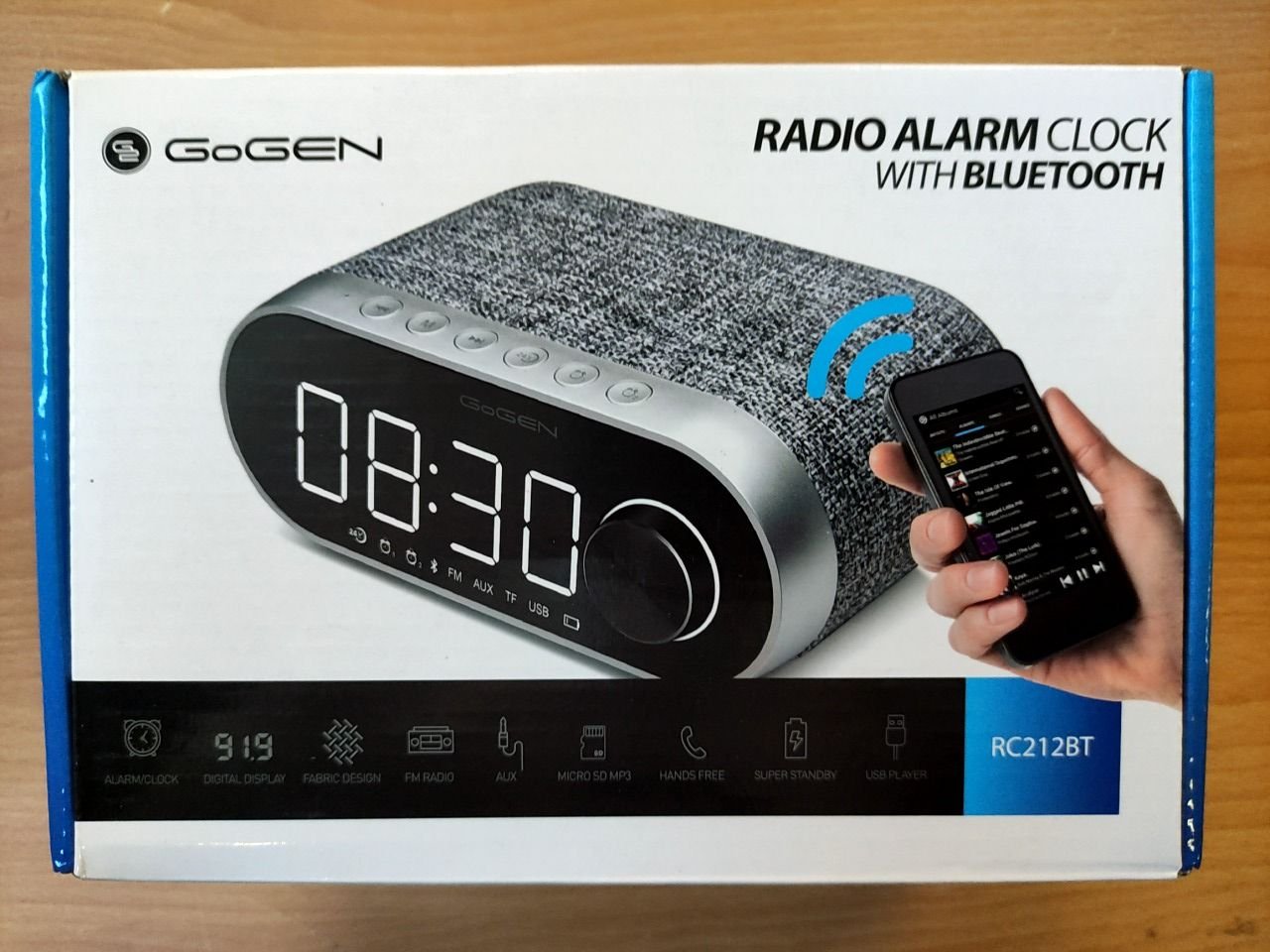 Rádio budík s bluetooth GoGen RC21 2BT