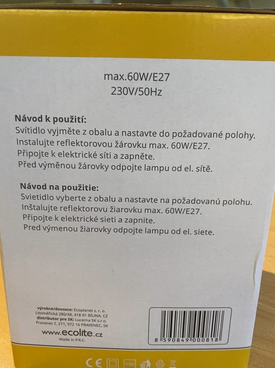 LED stolní lampa - červená barva Bond L077