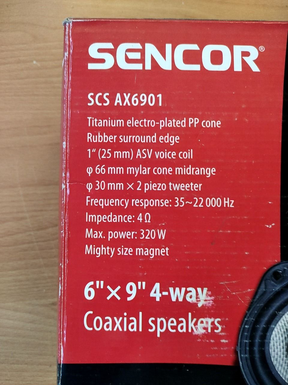 Čtyř pásmové koaxiální reproduktory Sencor SCS AX6901 průměr 6" x 9"