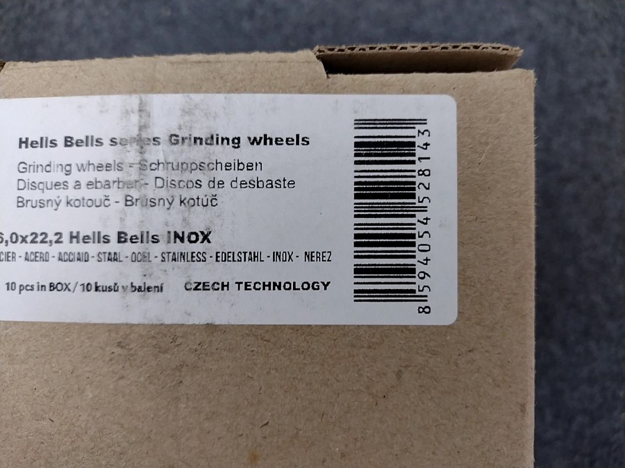 Brusný kotouč 125x6,0x22,2 - ocel, nerez 4INDUSTRY Hells Bells INOX