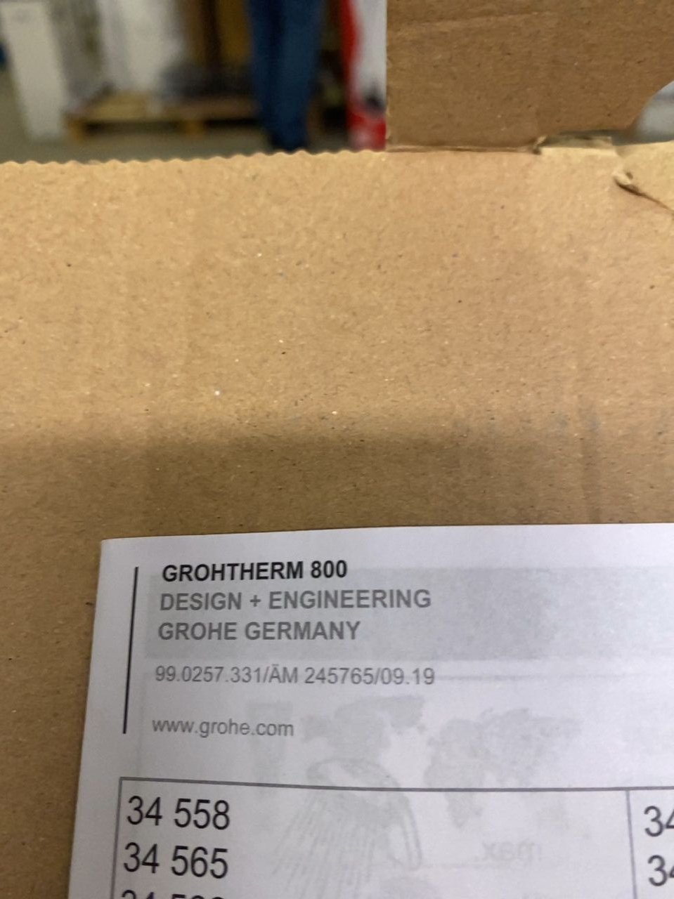 Vodovodní kohoutková baterie Grohe Grohtherm 800