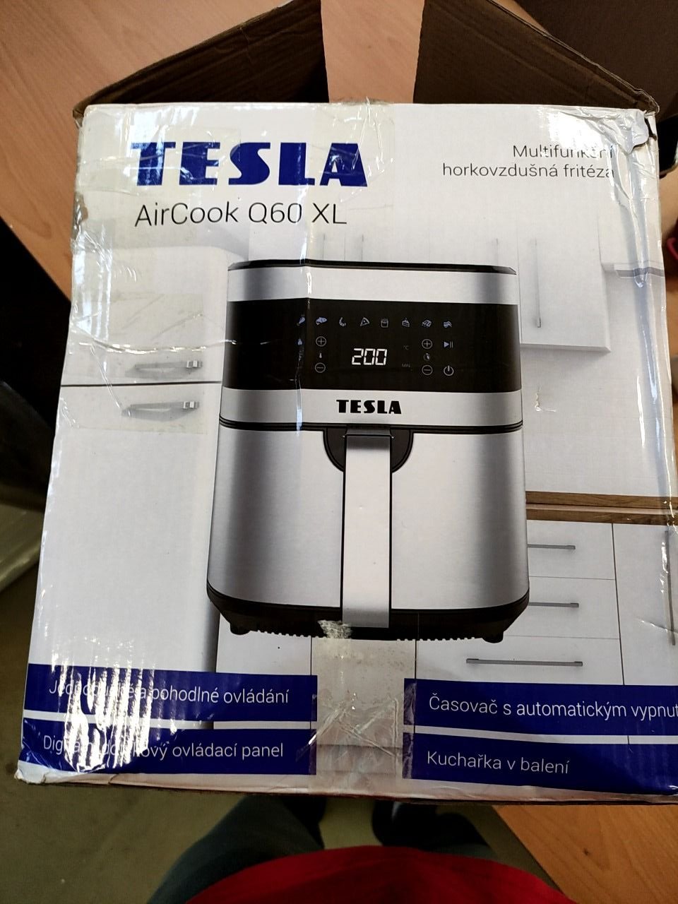 Multifunkční digitální horkovzdušná fritéza Tesla AirCook Q60 XL