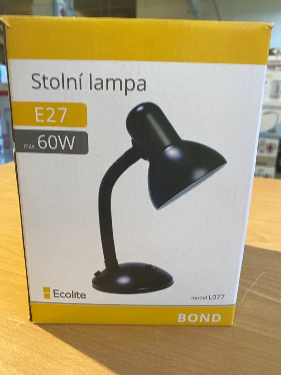 Stolní lampa- modrá barva Bond L077-MO, E27, MODRÁ