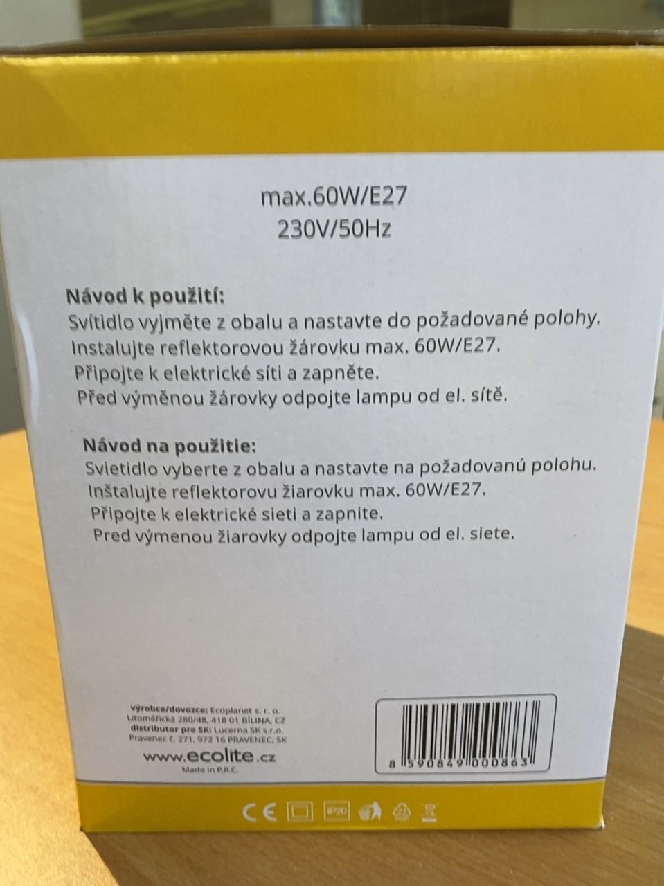 Stolní lampa- modrá barva Bond L077-MO, E27, MODRÁ