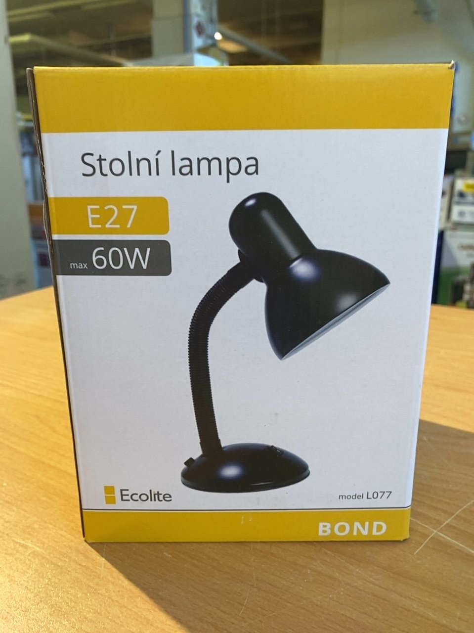 LED stolní lampa - červená barva Bond L077