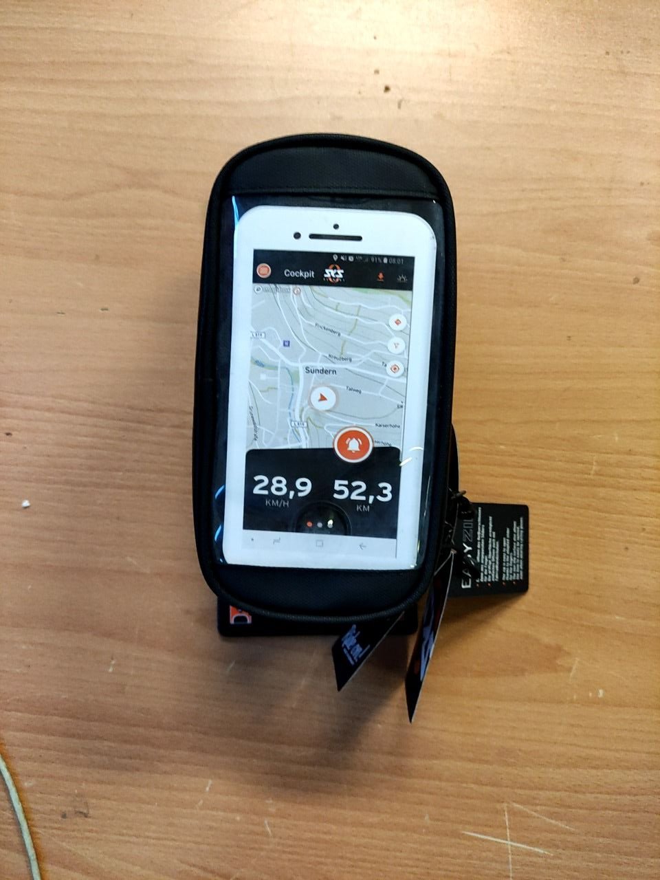 Robustní taška na trubku s kapsou na smartphone Germany Ride On