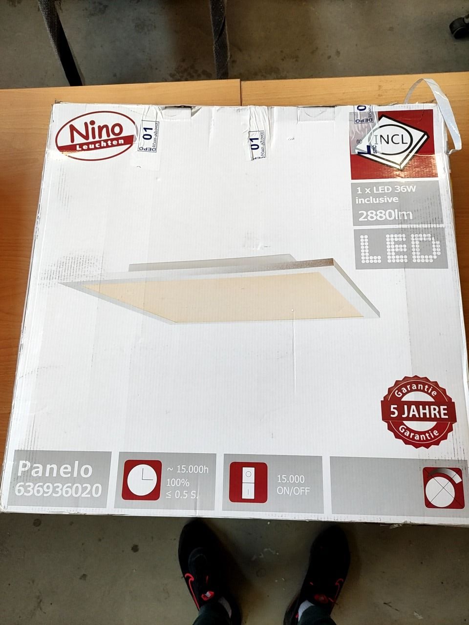 Stropní panelové LED  světlo Nino Leuchten Panelo 636936020