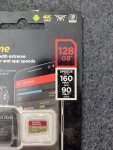 Paměťová karta - microSD 128 GB SanDisk 128 GB