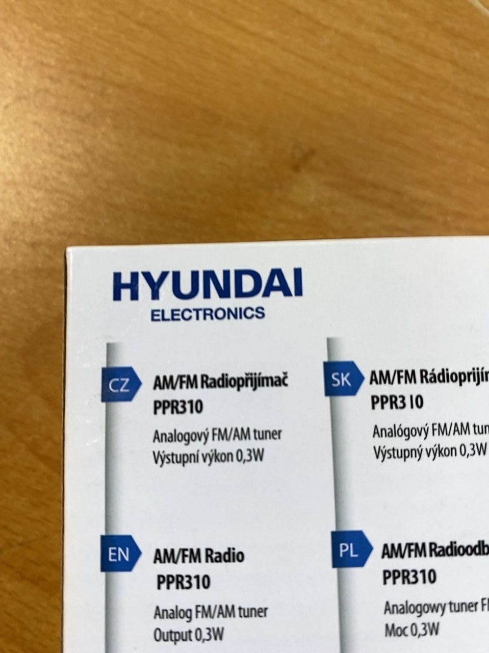 AM/ FM rádio přijímač Hyundai PPR 310