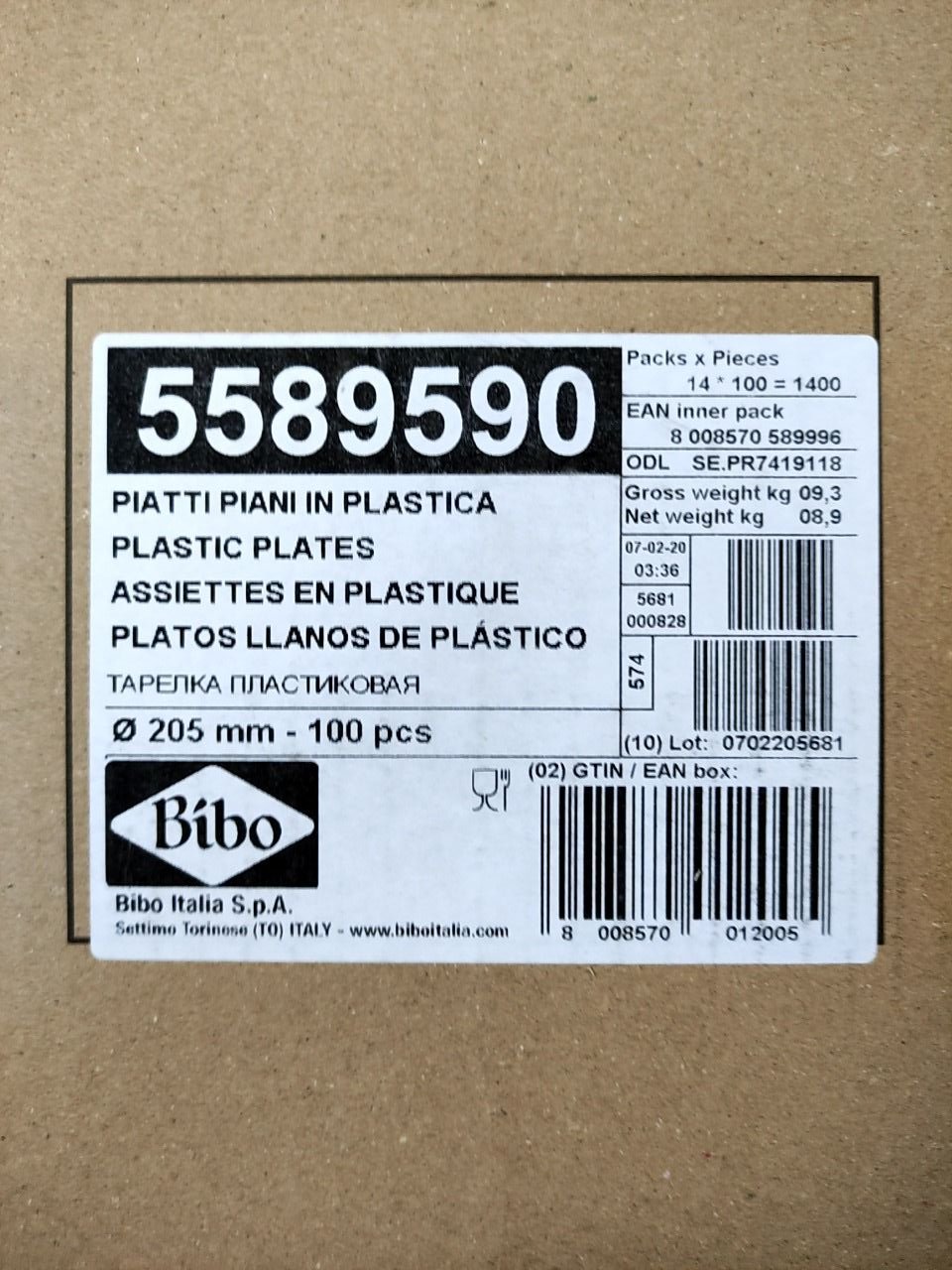 Plastové misky  14 x 100 ks