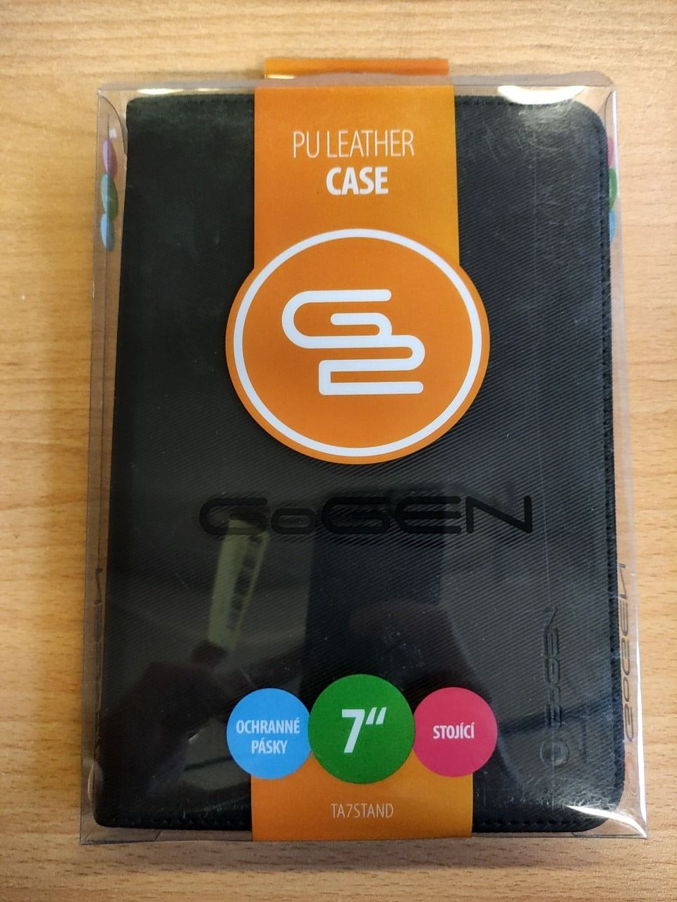 Stojánkové pouzdro na tablet kožené GoGen pro tablety o velikosti 7 palců
