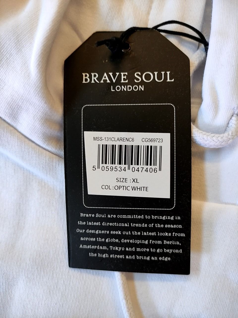 Pánská mikina s kapucí Brave Soul Vel. XL