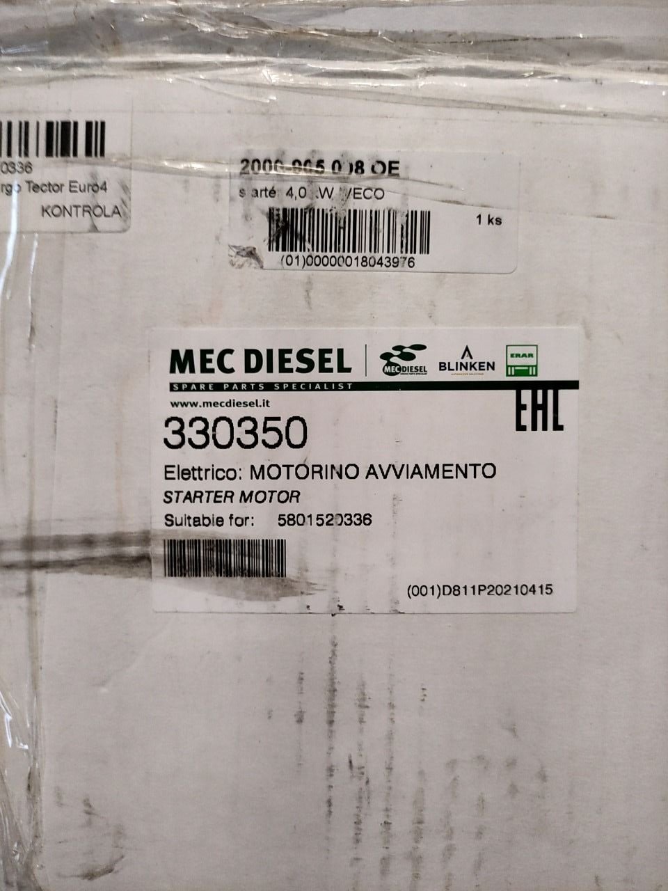 Mec Diesel startér MEC330350 