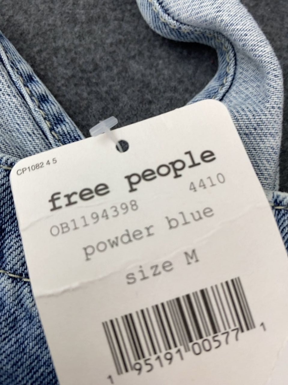 Džínové kalhoty s laclem Free people Velikost M