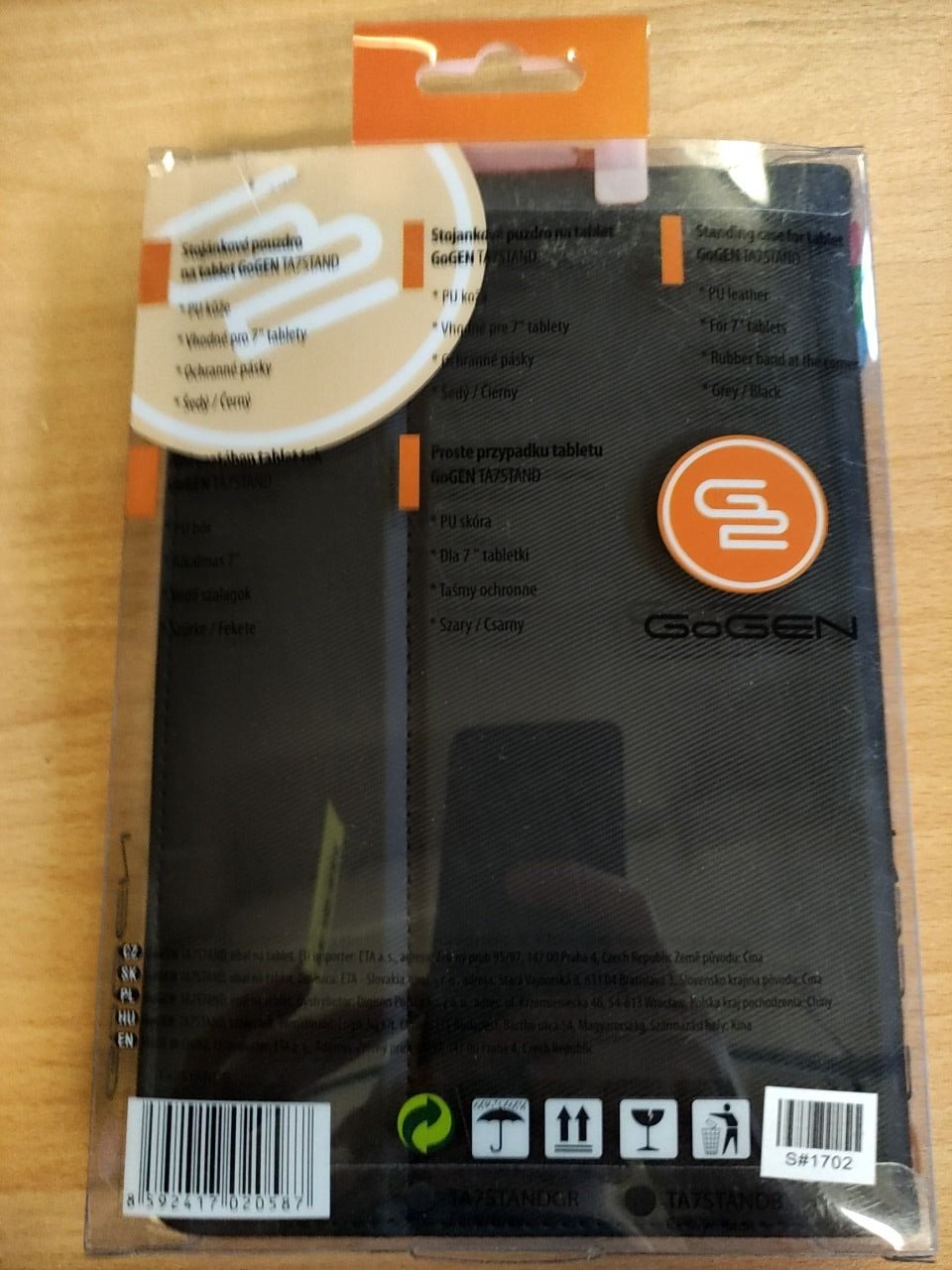 Stojánkové pouzdro na tablet kožené GoGen pro tablety o velikosti 7 palců