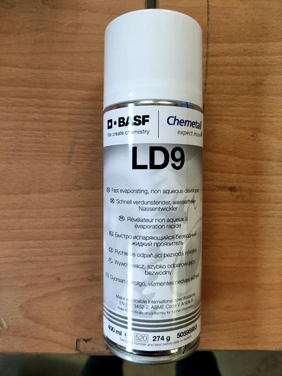 Bezvodá vývojka Chemetal LD 9