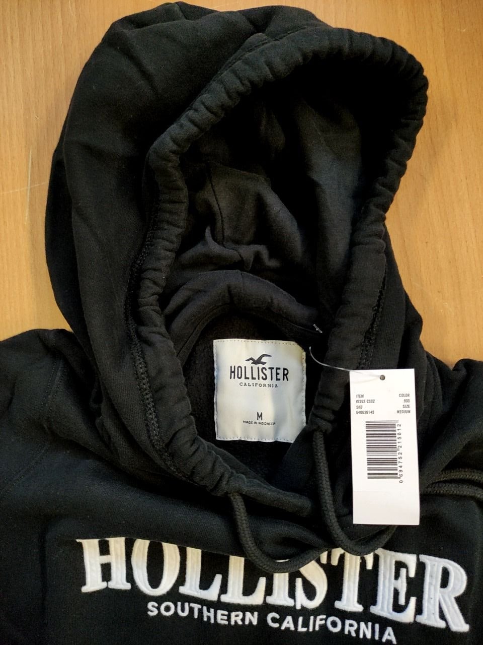 Unisex mikina s kapucí a kapsou Hollister vel. M