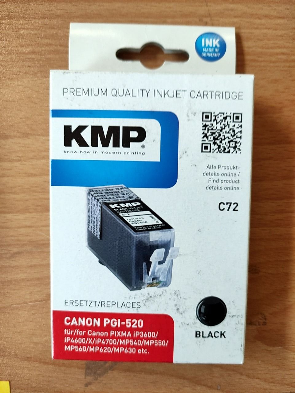 Cartridge Canon PGI-520 KMP C72 černá