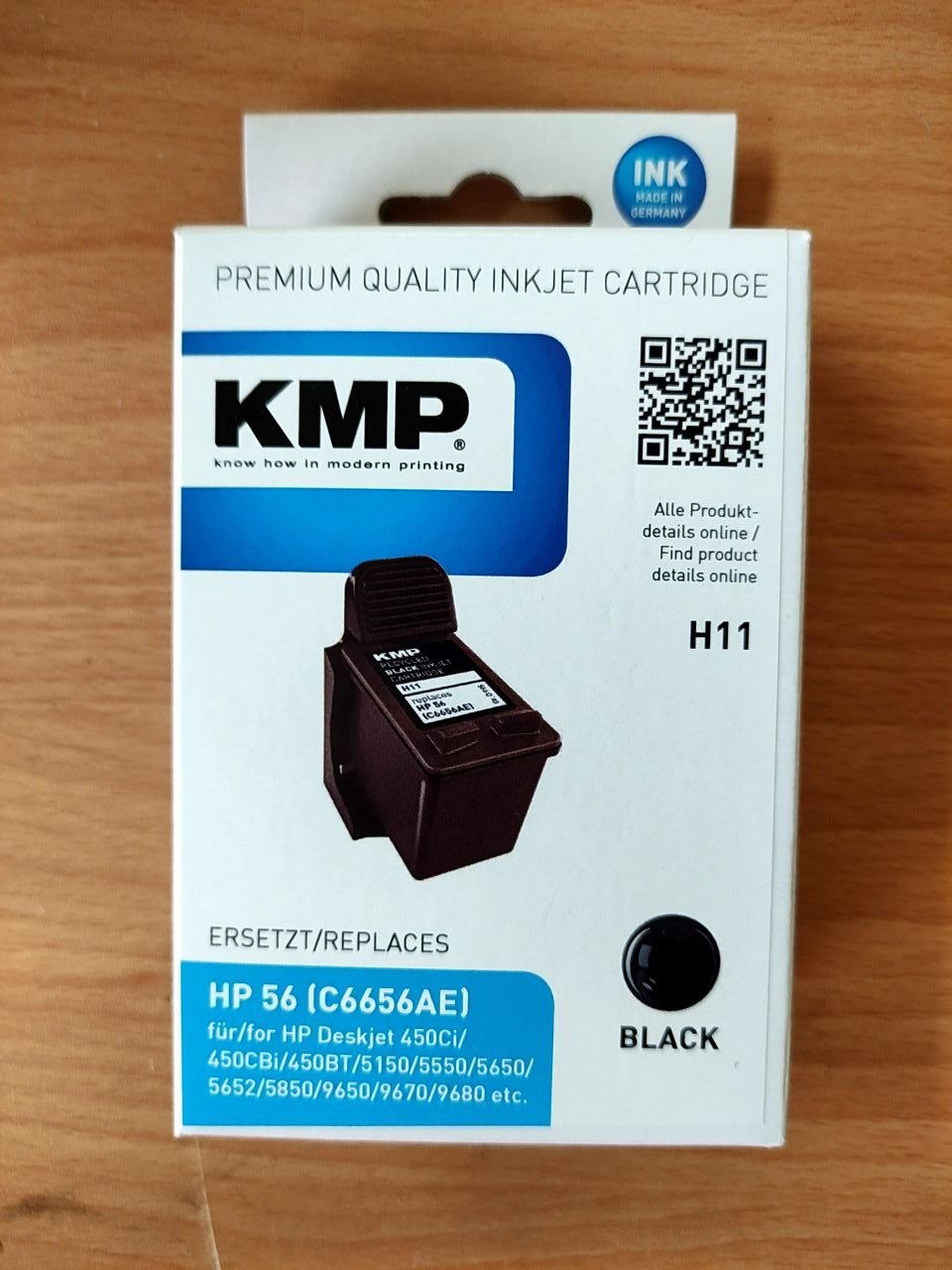 Inkoustová cartridge HP C6656A H11 černá