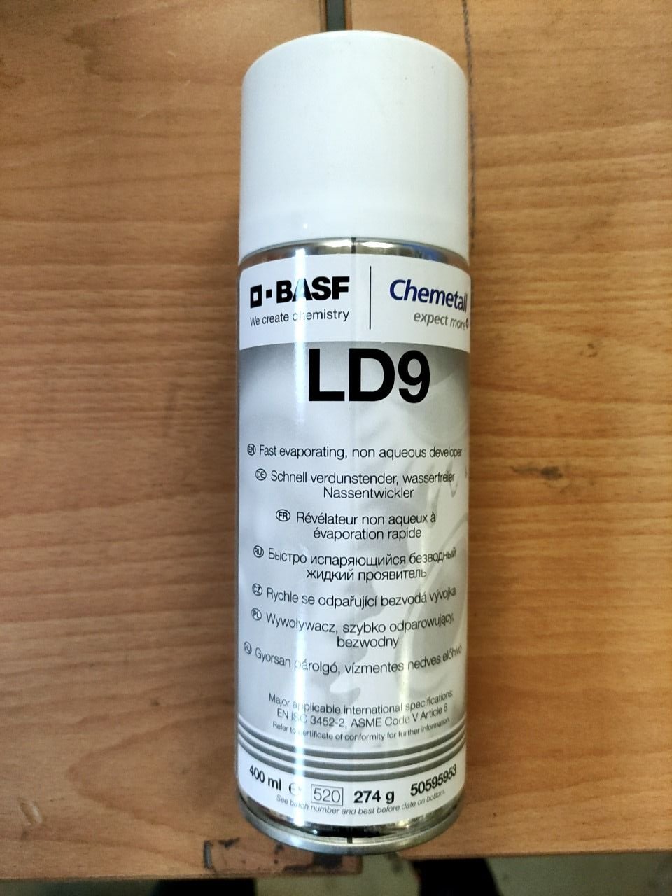 Bezvodá vývojka Chemetal LD 9
