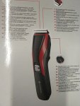 Zastřihovač vlasů černý/červený Remington My Groom HC5100