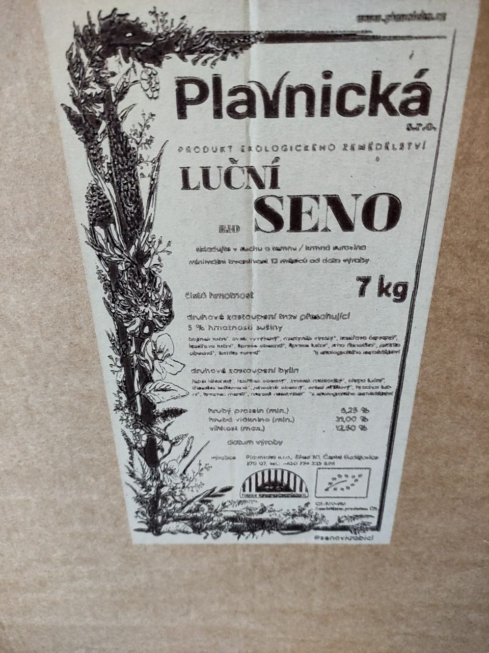 Luční seno Plavnická s.r.o. 7 kg