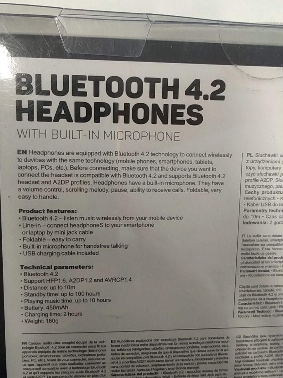 Bluetooth sluchátka s mikrofonem Omega FH0917W White