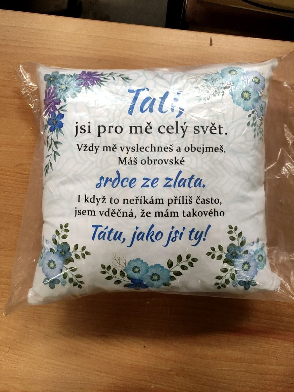 Dekorační polštářek pro tatínka