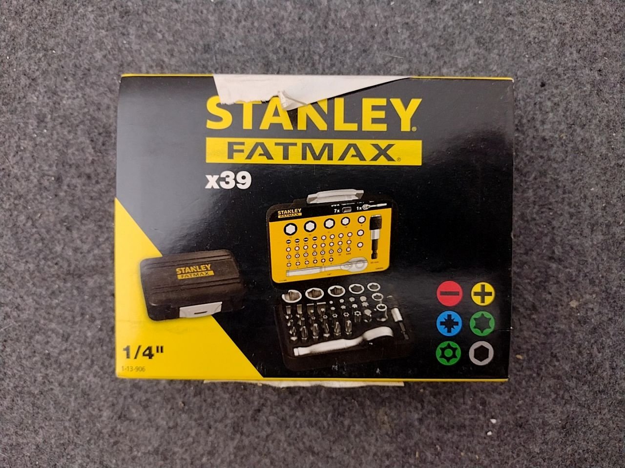 39dílná sada bitů a hlavic Stanley Fatmax X39