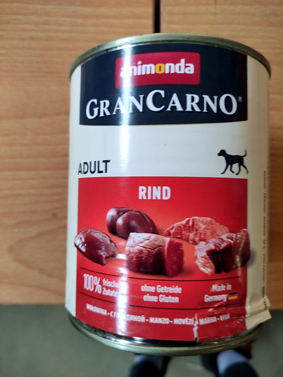 Konzerva pro psy s hovězím masem Gran Carno 800 gr