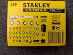 39dílná sada bitů a hlavic Stanley Fatmax X39