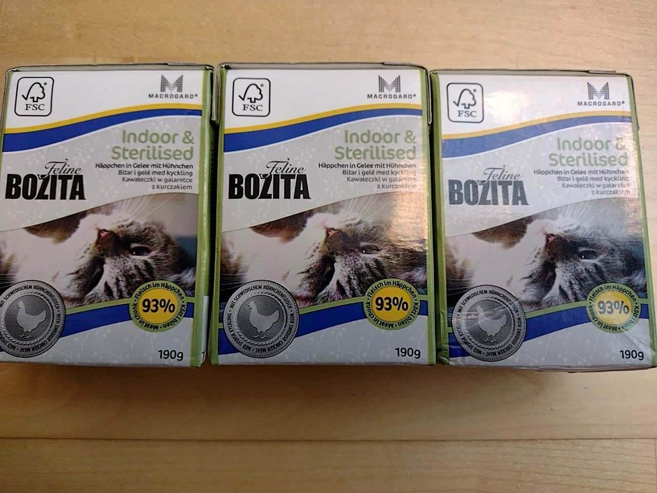 Krmivo pro kočky Bozita Feline 3  x 190 g