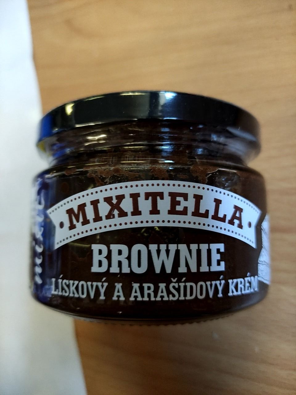 Brownie - lískový a arašídový krém Mixitella 250 g