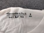 Sada bavlněných trik Abercrombie & Fitch Vel. S, 3 ks