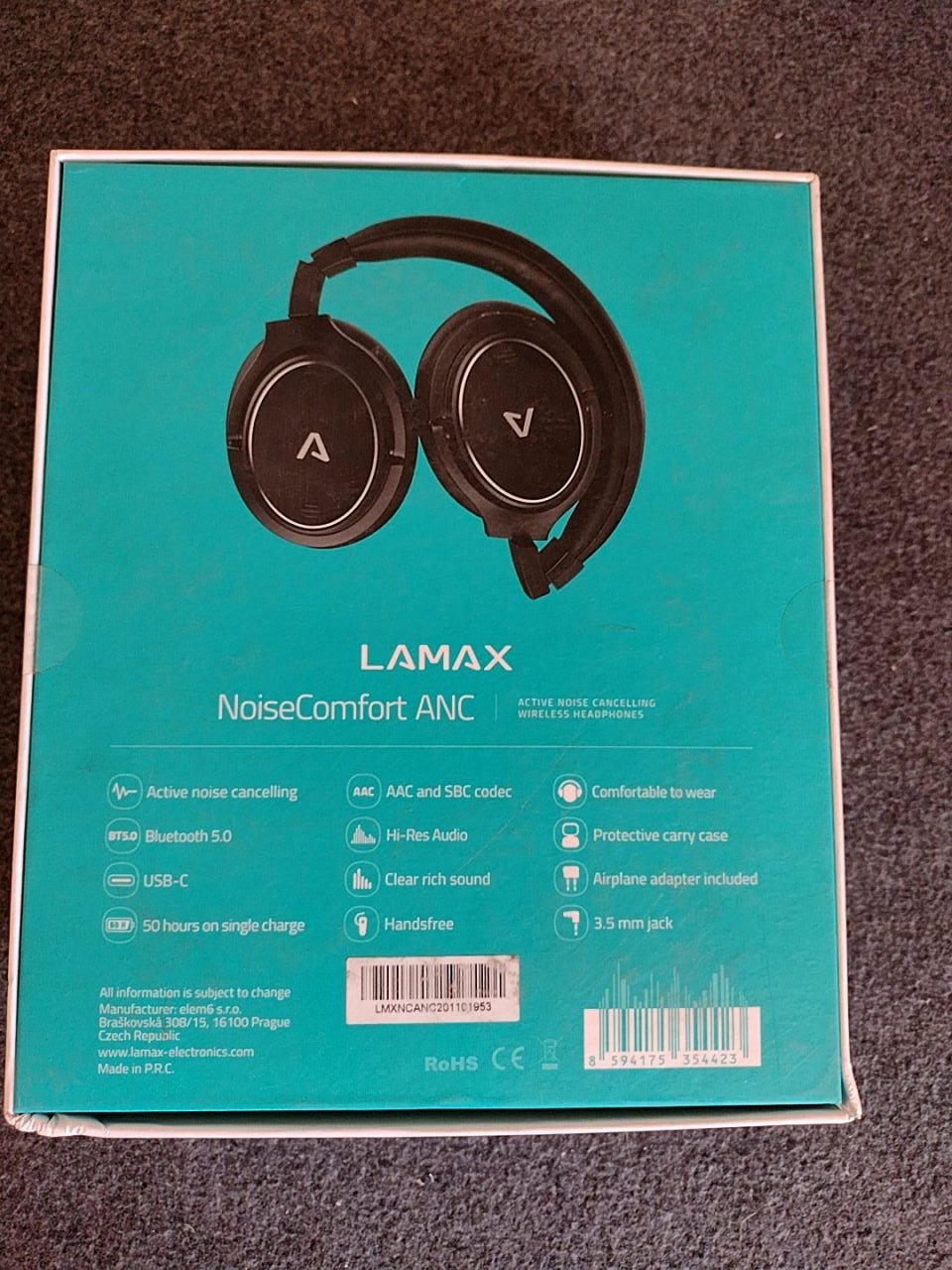 Bezdrátová sluchátka Lamax NoiseComfort ANC